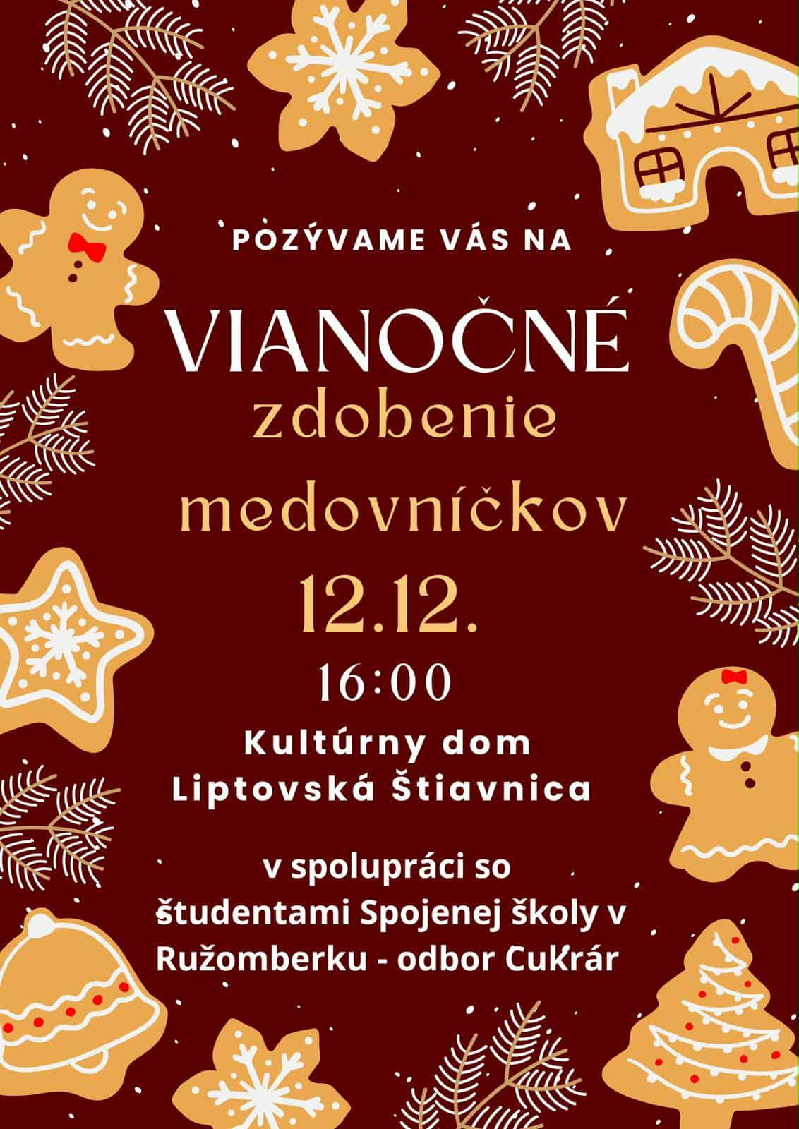 Vianočné zdobenie medovníčkov